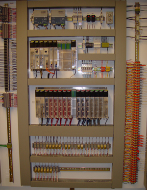 One of two PLC panels